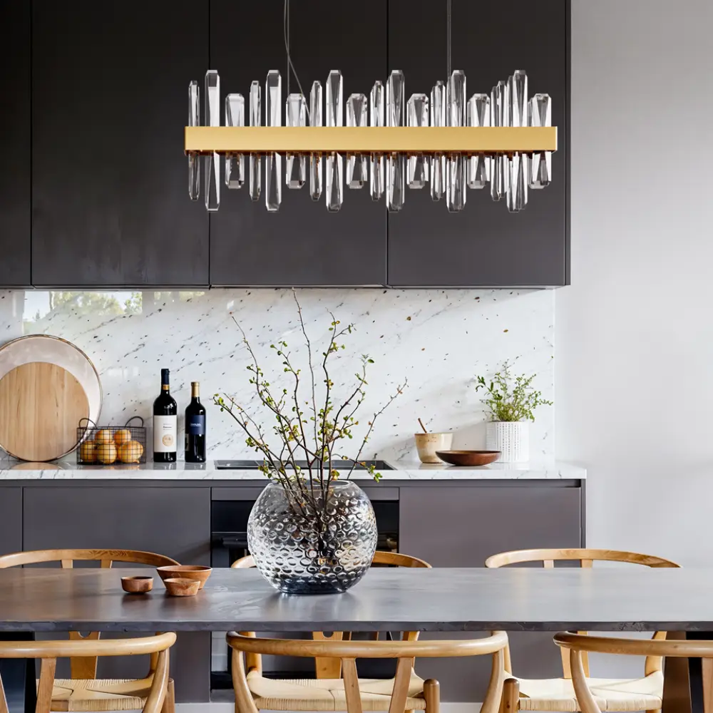 Triumph bar loftslampe L80cm messing/klar