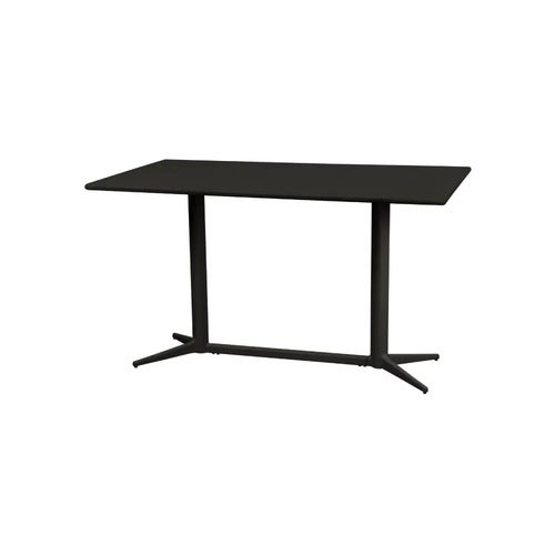 Bordplade 130x75 cm lavagrå, aluminium