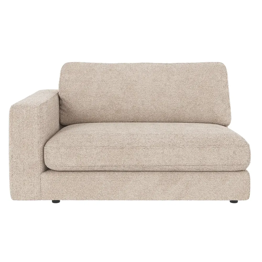 Duncan 1,5-personers armlæn venstre stof Robin lysegrå