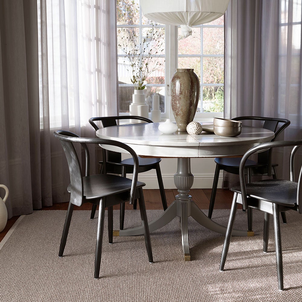 Svea tæppe 70x160 cm warm grey / granit metallic 