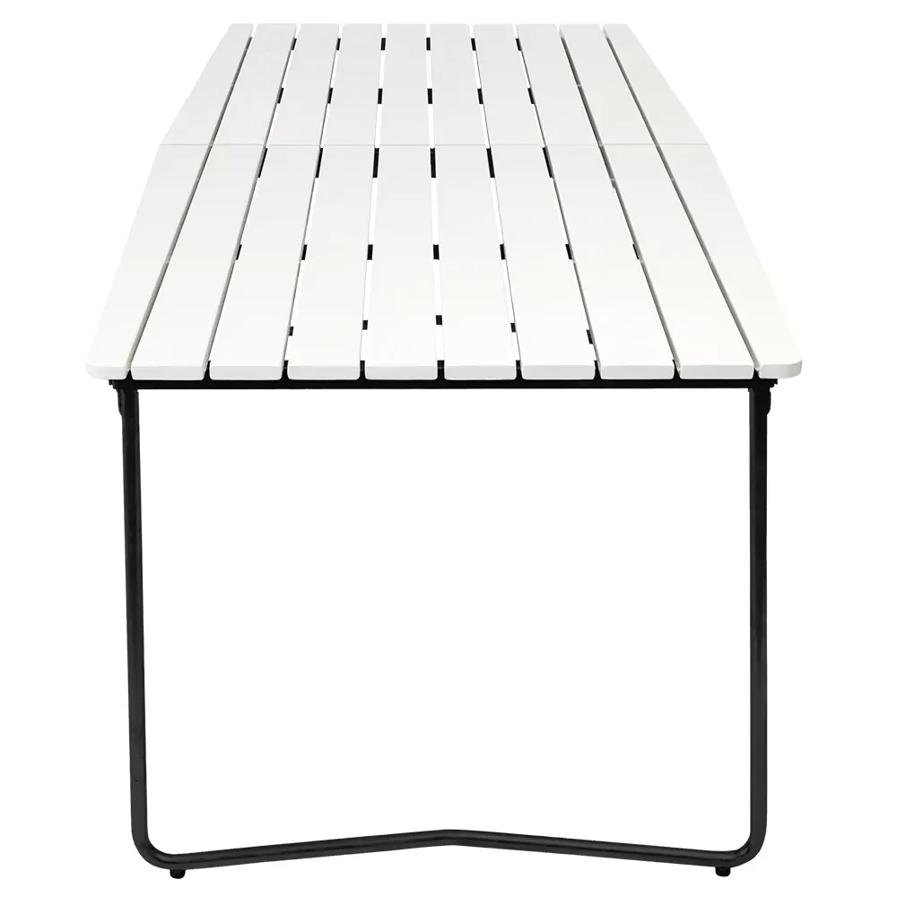 Spisebord B31 230 Hvidlakeret eg / sort stel