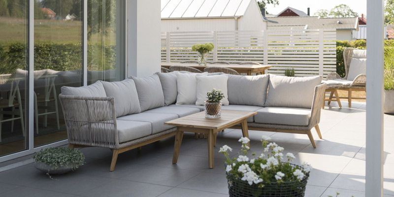 Himmelsnäs Hjørnesofa Teak/Beige