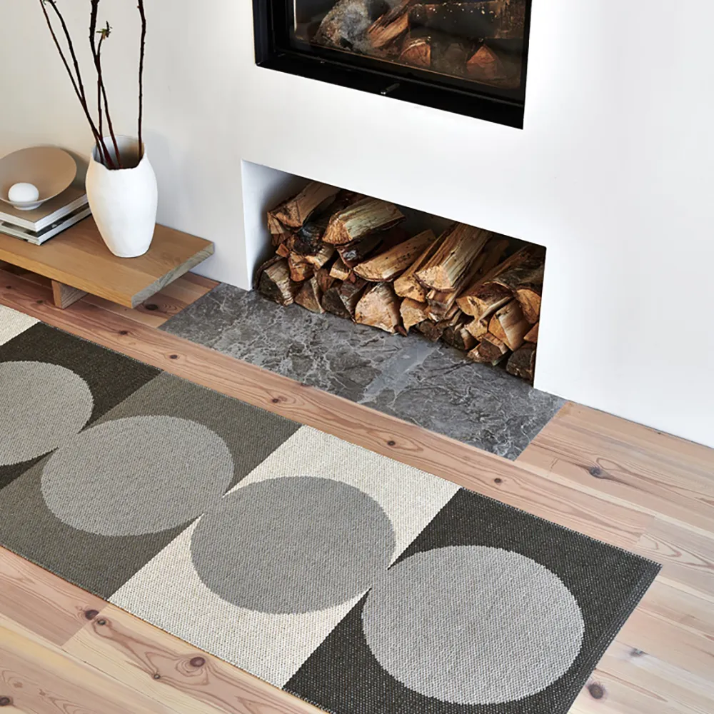 Otto Clay / Background Linen tæppe 70 x 140 cm