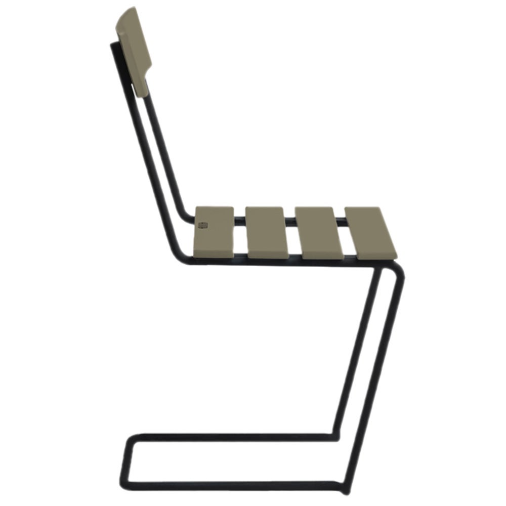 Stol 1 Grønlakeret eg / sort Stander