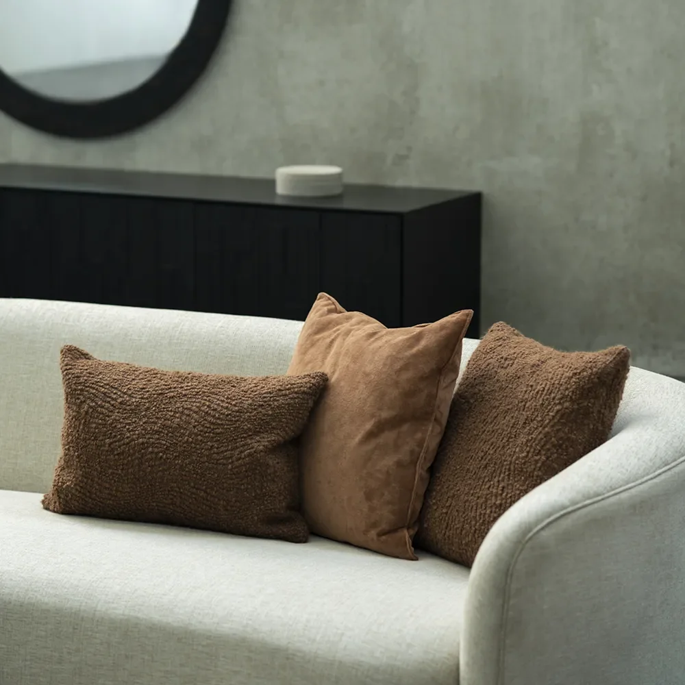 Pudebetræk Wave 50x50 cm Cinnamon