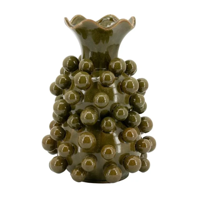 By-Boo, Viro Vase 28,3x28,3x39,7 cm Lertøj Grøn