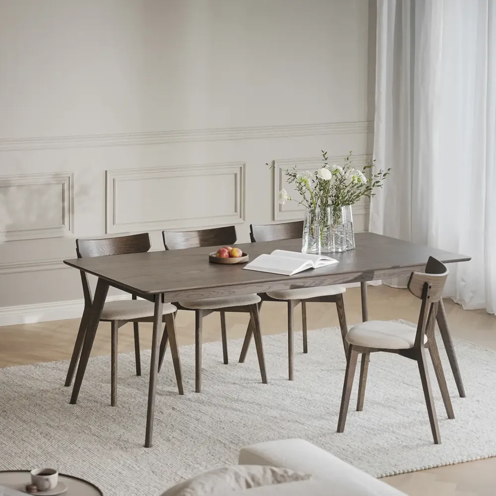 Yumi spisebord 190x90 cm brun eg