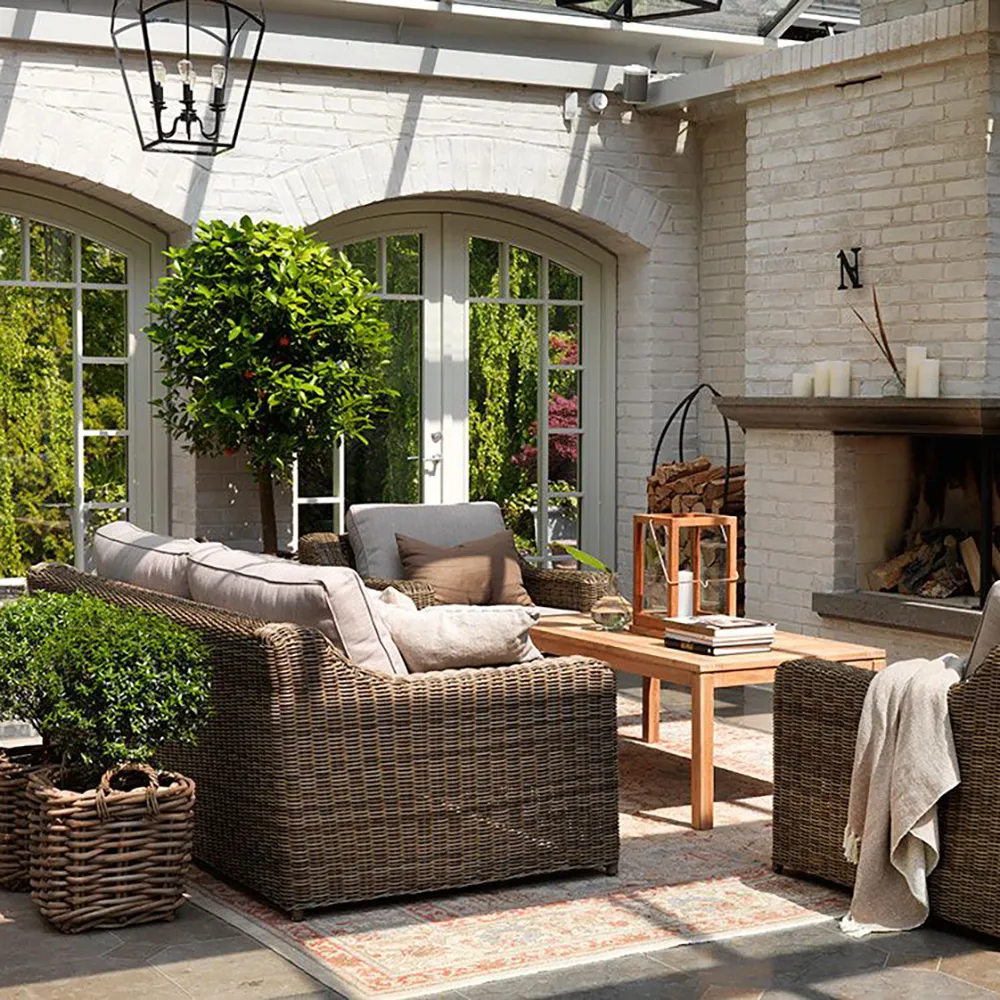 Glendon 3-pers. sofa  Rustic / Beige