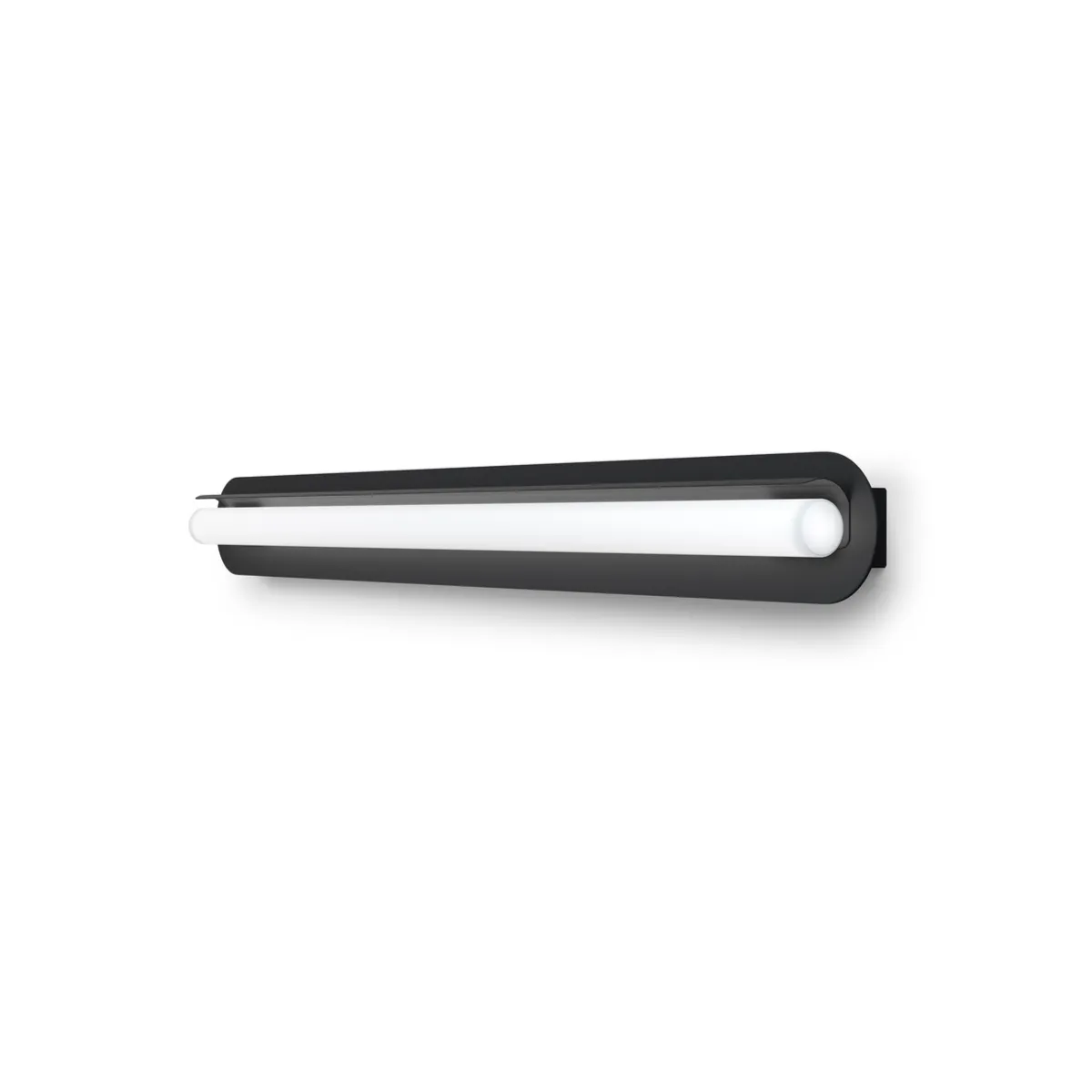 Royale væglampe badeværelse L80 cm metal sort struktur