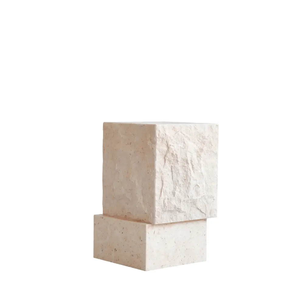 Temple sofabord, højt - Limestone