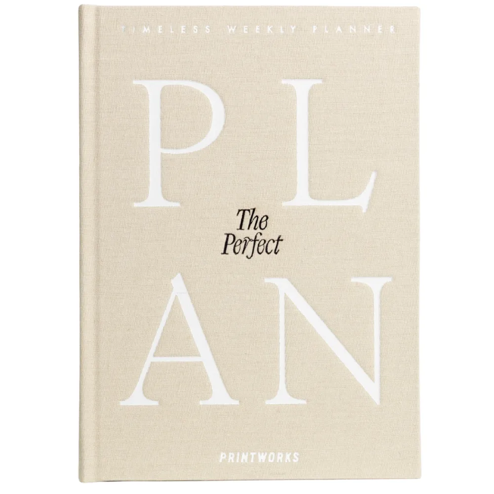 Weekly Planner - The Perfect Plan, Beige