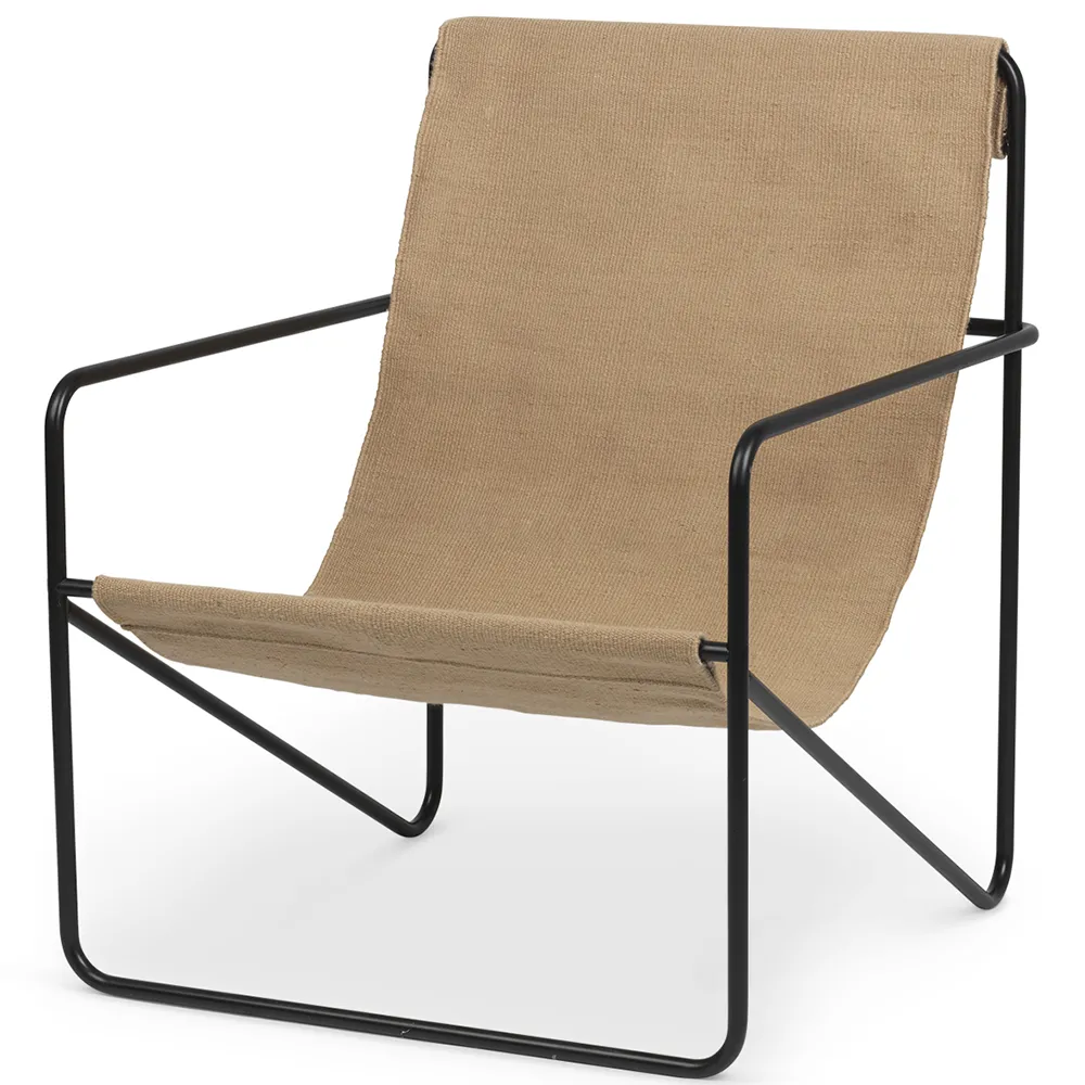 Ferm Living, Desert Lounge Lænestol Black/Sand