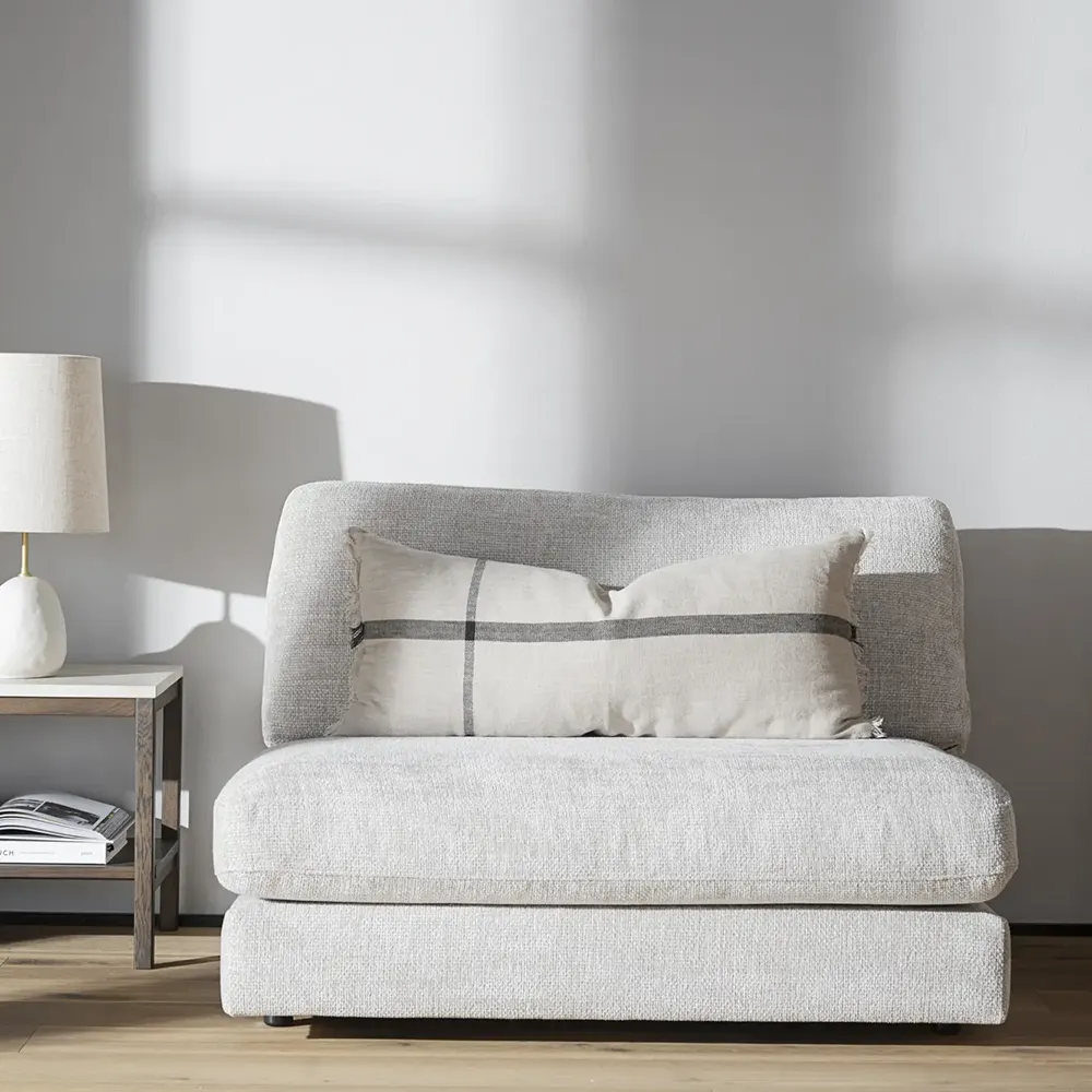 Duncan 1,5-sæders stof Robin lysegrå