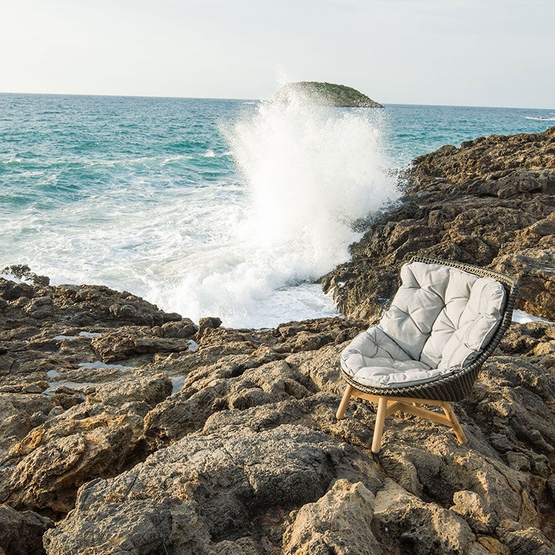 Mbrace loungestol høj KASTENNØD 