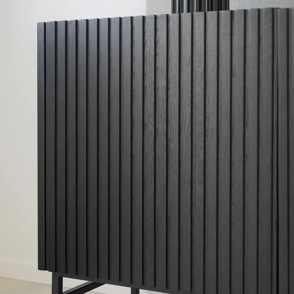 Halifax skænk 160 cm sort