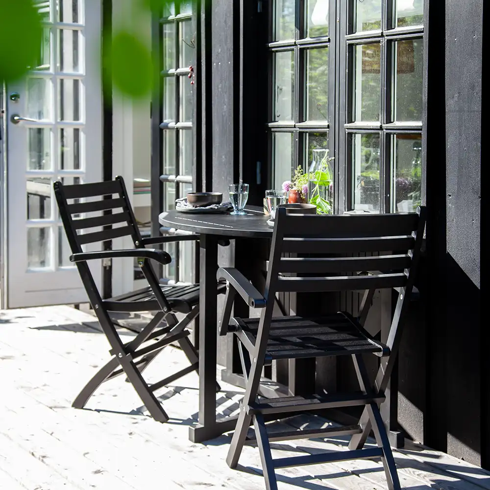 Butterfly 110 cm Balkon bord sort 