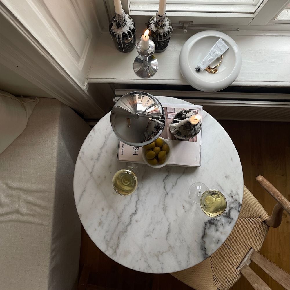 Loire Marmorbord 60 Hvid