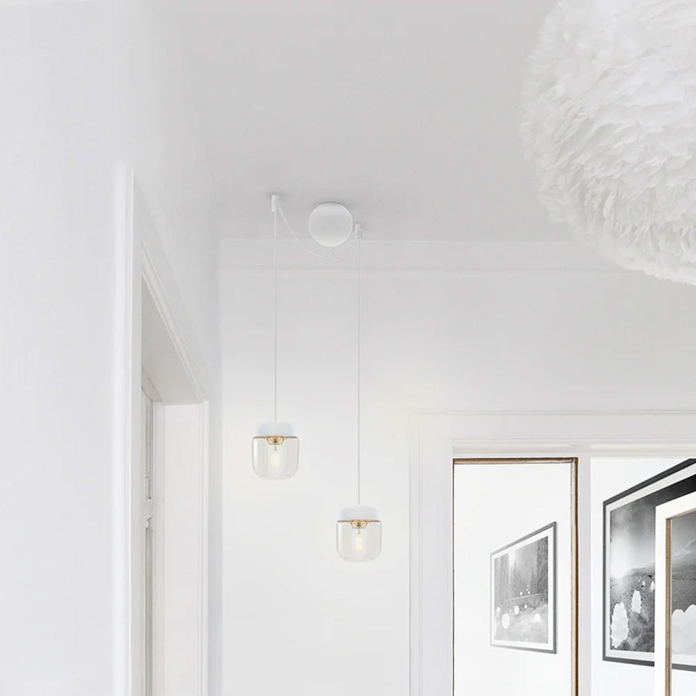 Cannonball Cluster Ø12 cm Ledningssæt dobbelt White