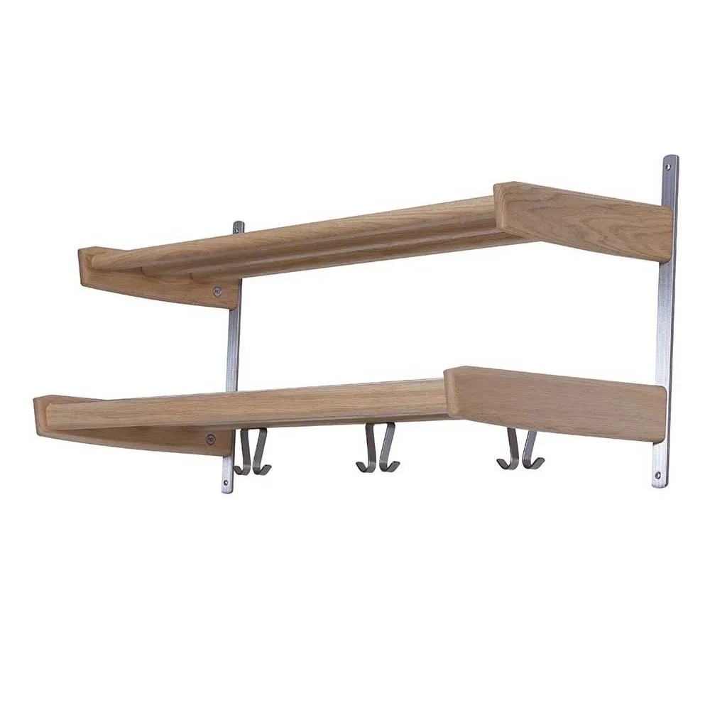 Oscarssons Möbel, Meja Hattehylde 90 cm 2 hylder Hvidolieret eg