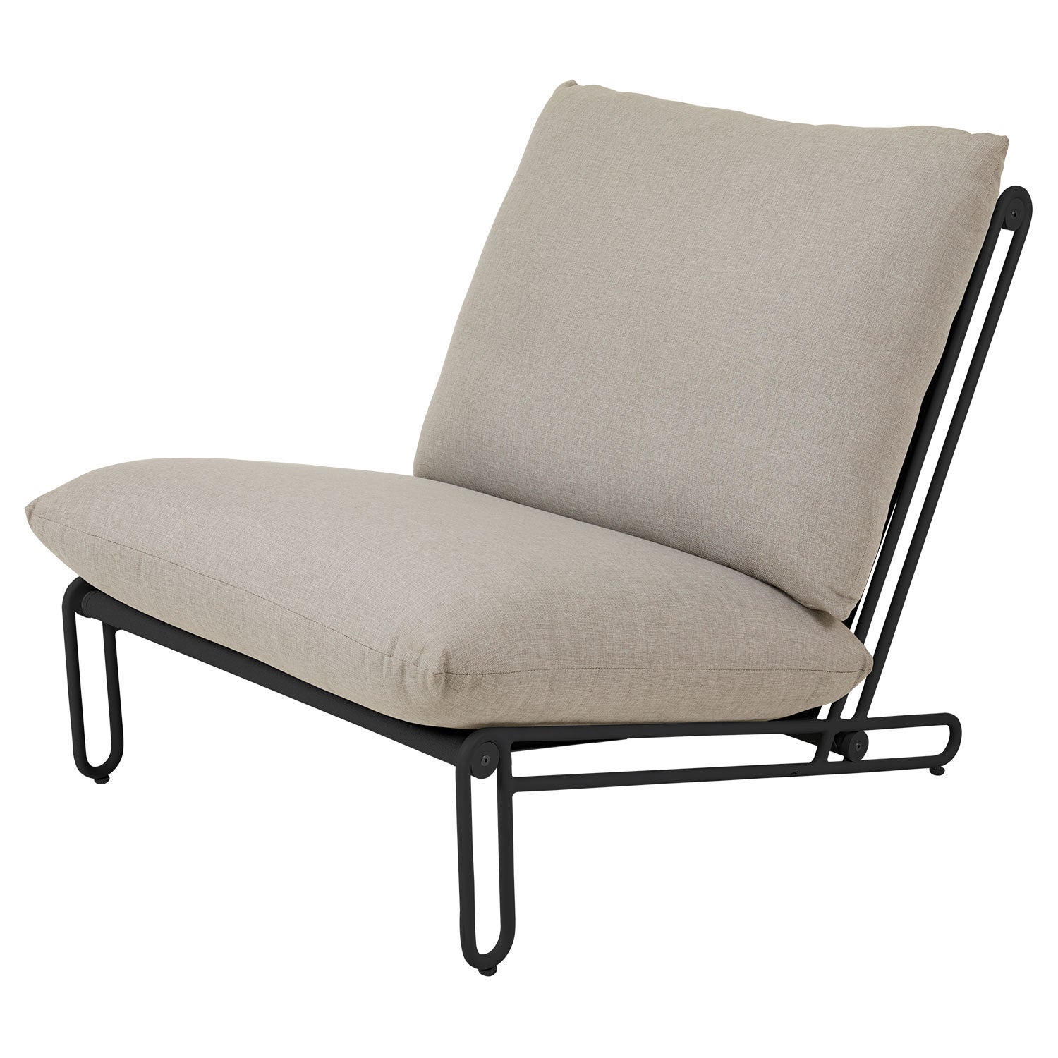 Brafab, Blixt Lænestol Sort Med Hynde Brafab