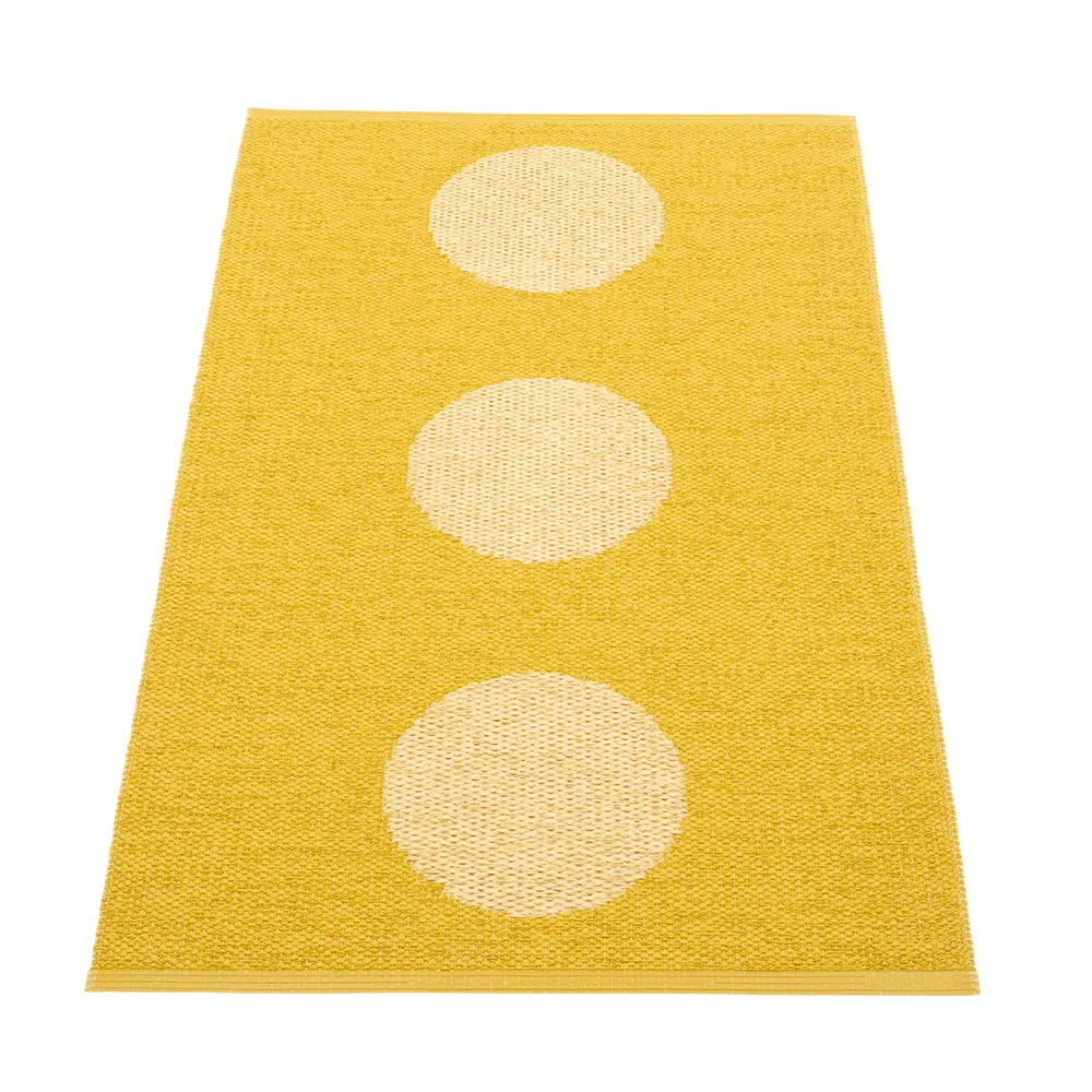 Pappelina, Vera Pop tæppe Mustard/Pale Yellow 70 x 120cm
