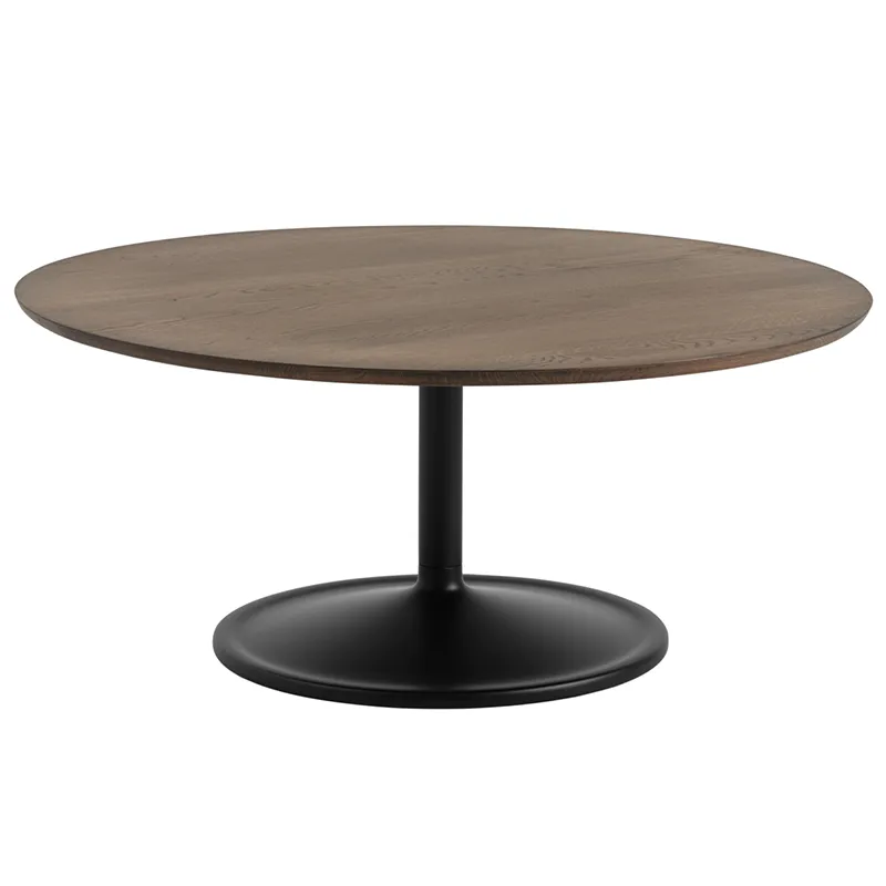 Muuto, Soft Coffee Table 95 cm Dark Oiled Oak Black