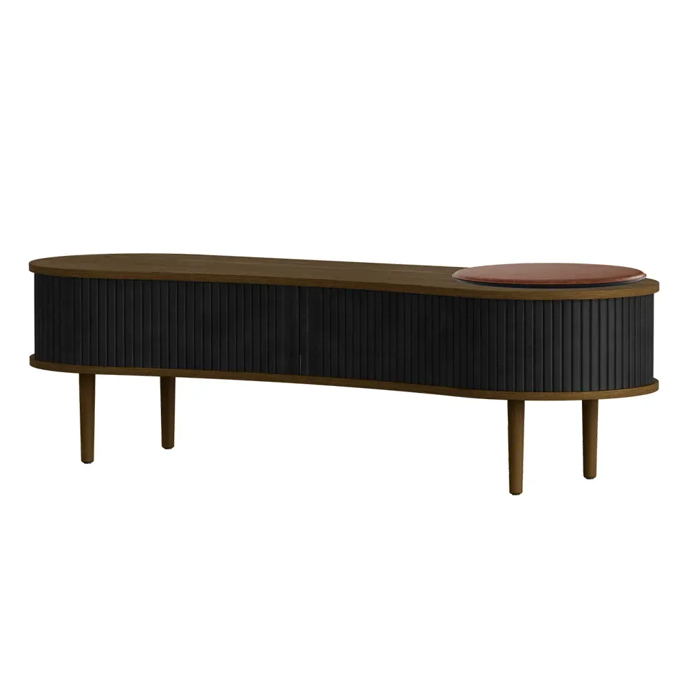 Audacious TV-bord Mørk Eg/Charcoal