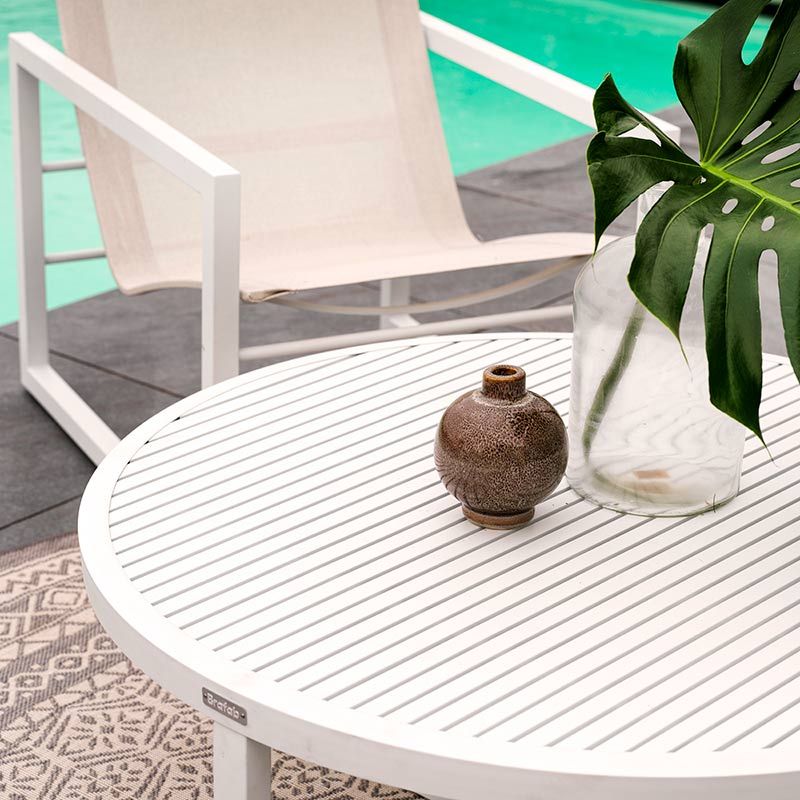 Vevi Loungebord 100 cm Hvid Brafab