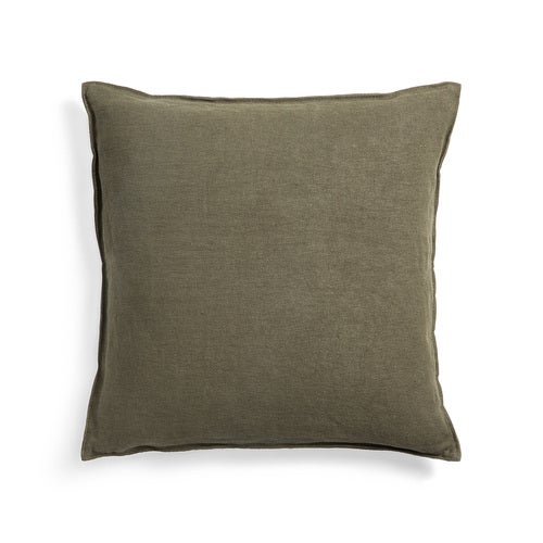 Lin Pudebetræk Olive 50x50 cm
