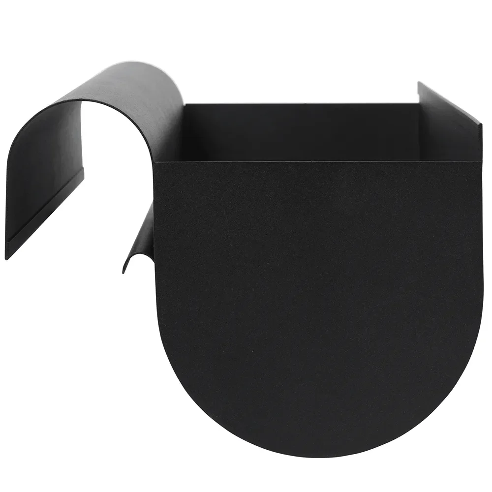 Uma Blomsterkasse med holder Large Black