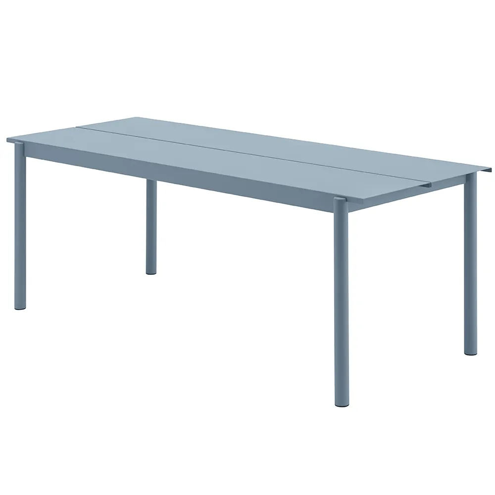 Muuto, Linear Steel Spisebord 200X75 cm Pale Blue