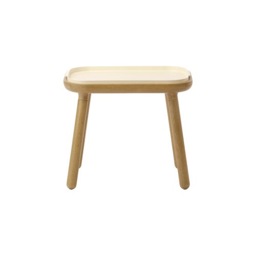 Paff Side Table Sidebord Høj Eg/Pearl White