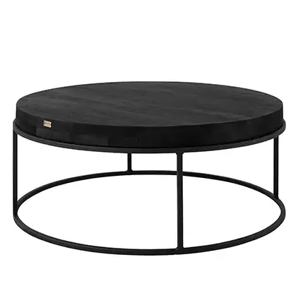 Sofabord Carlisle Ø90 Cm Black Artwood