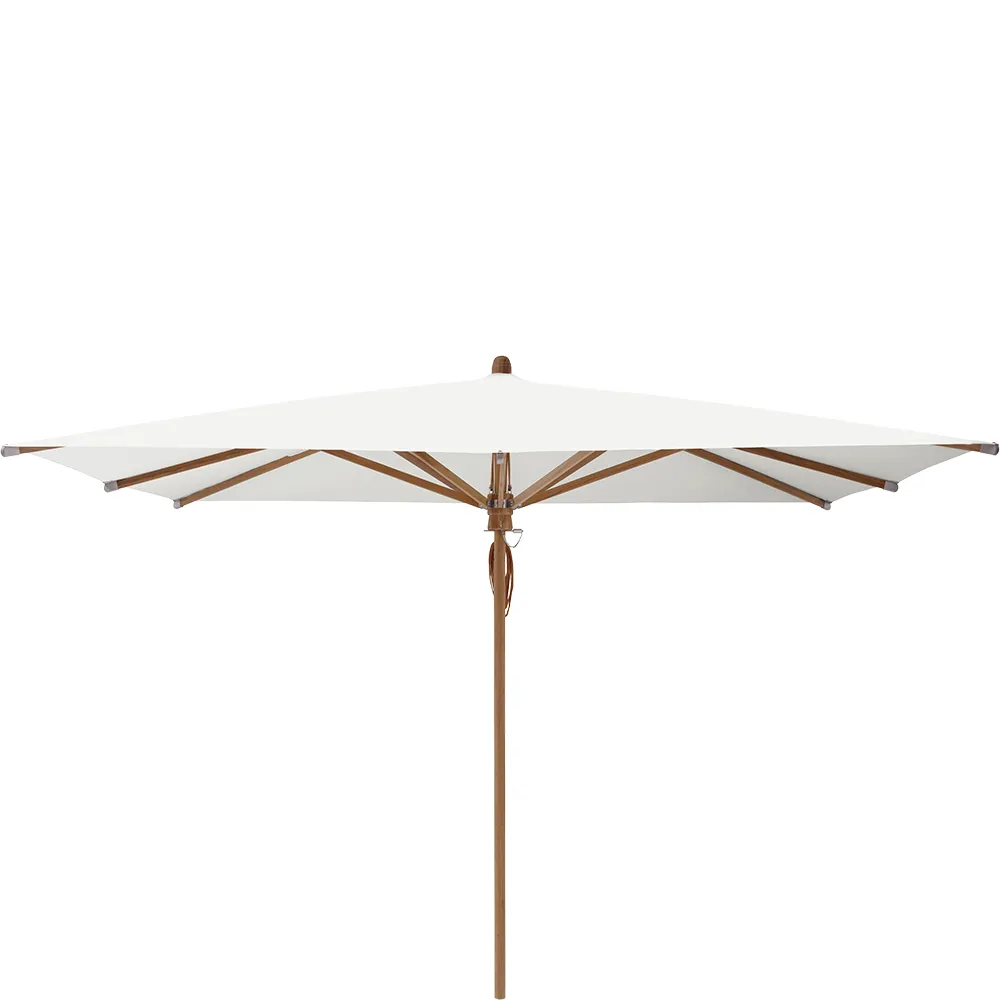 Glatz Teakwood parasoll 330×330 cm Kat.5 510 White