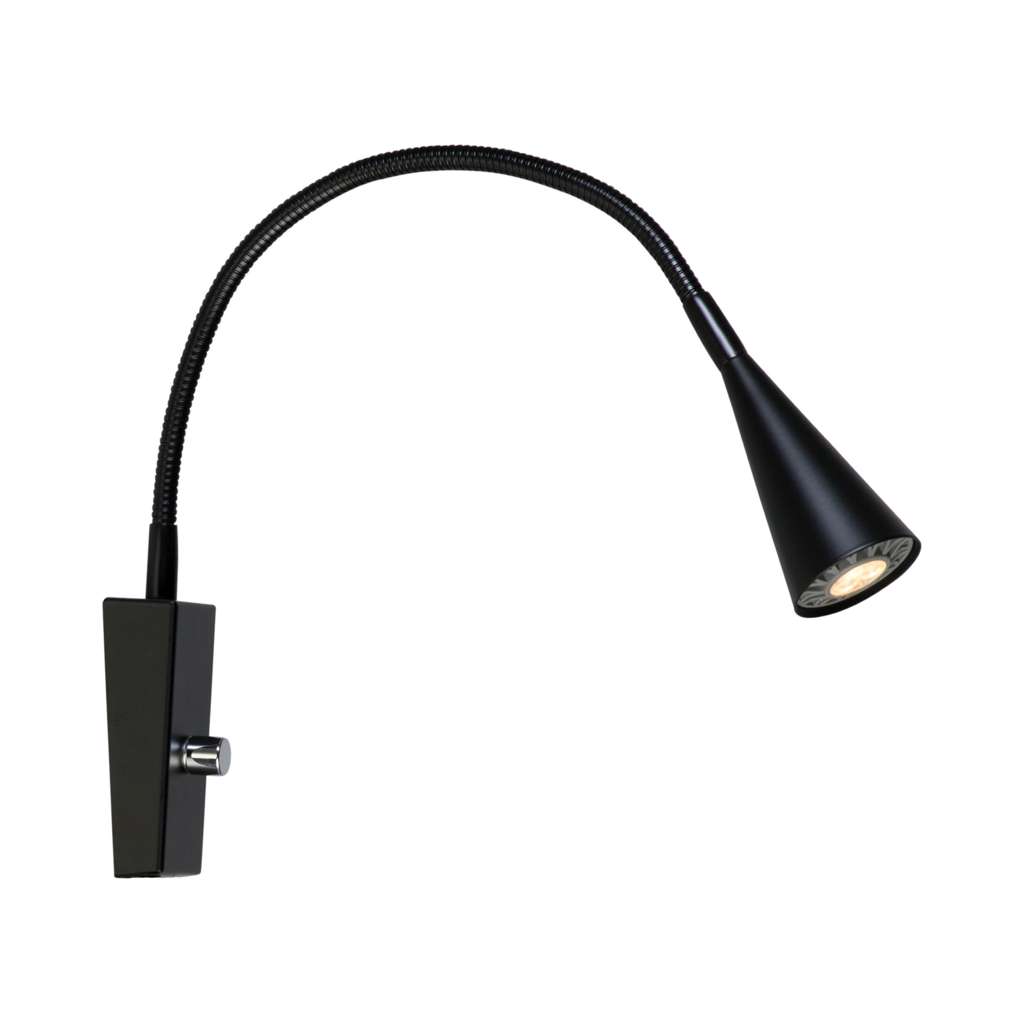 Ledro Vägglampa Mattsvart Mr16 inkl ljuskälla