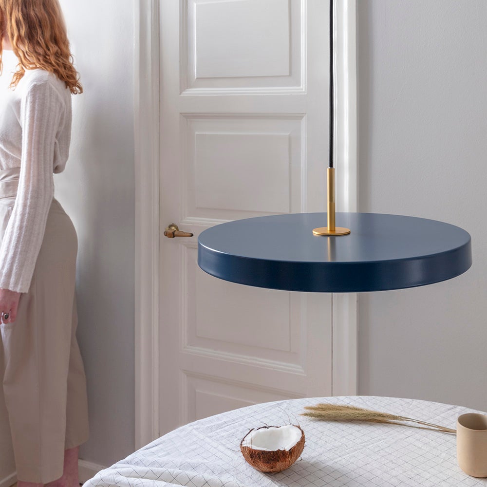 Asteria Pendellampe Mellem Ø43 cm Petrol Blue