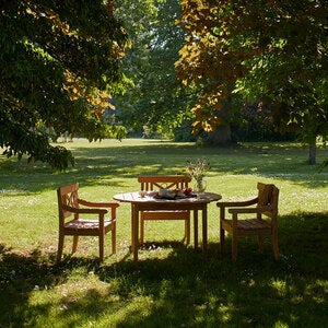 Drachmann bord 126 cm teak