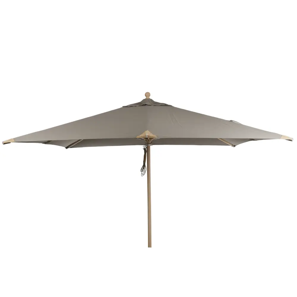 Como træparasol 3x3 m/taupe