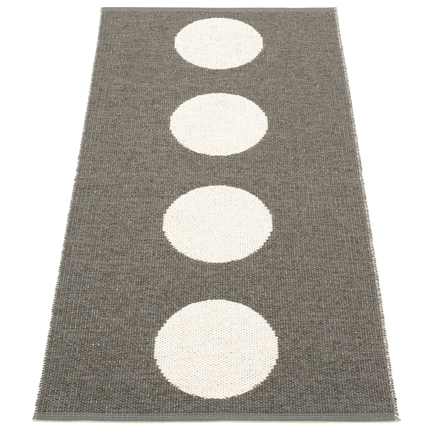 Pappelina, Vera tæppe 70x150 cm charcoal / vanilla