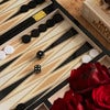 Backgammon Lakeret Black