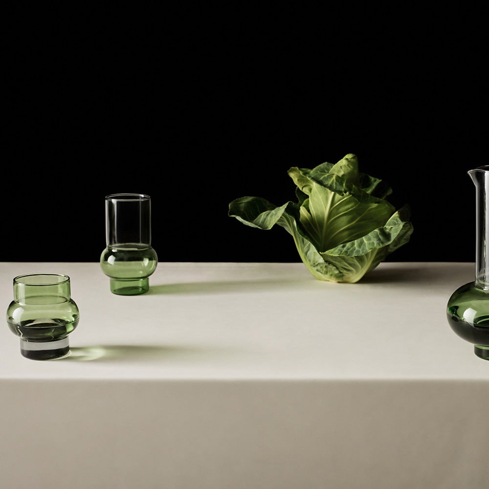  Bump Drikkeglas Korte Grønne 2-pak