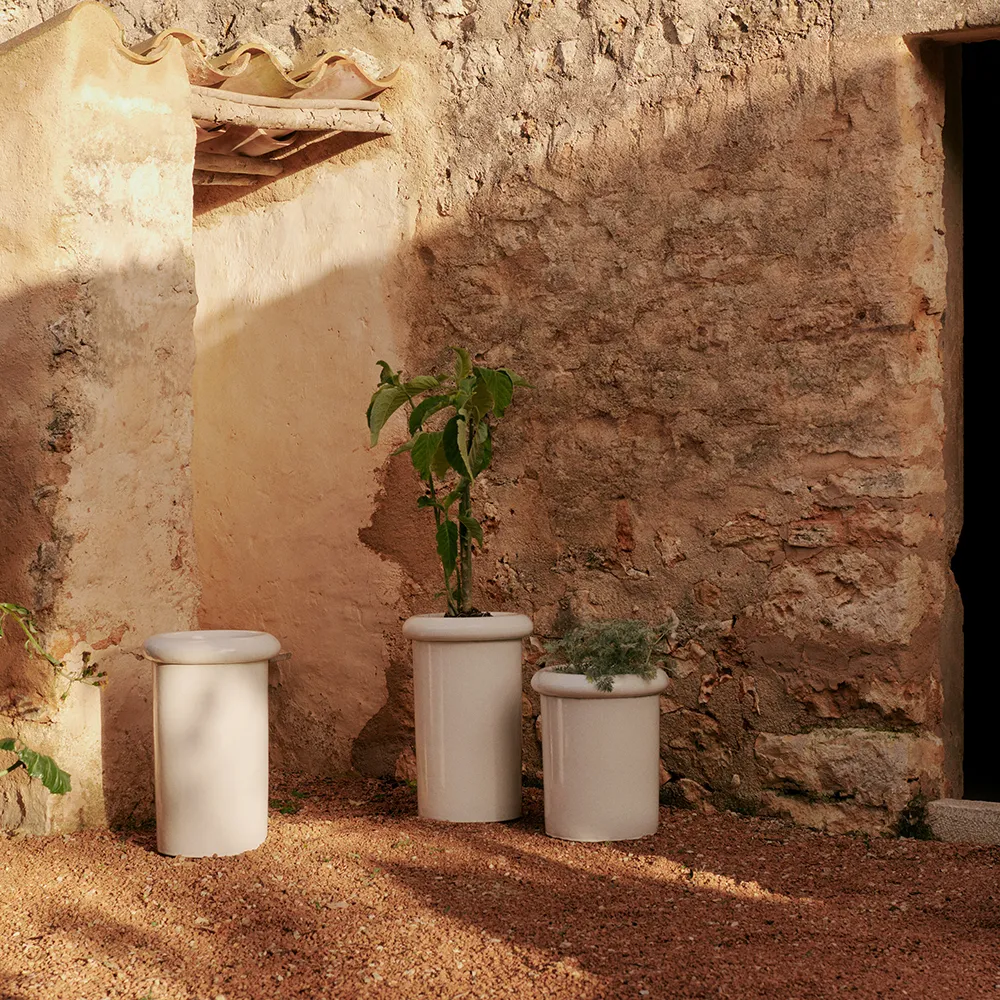 Rollo Krukke H36 cm White