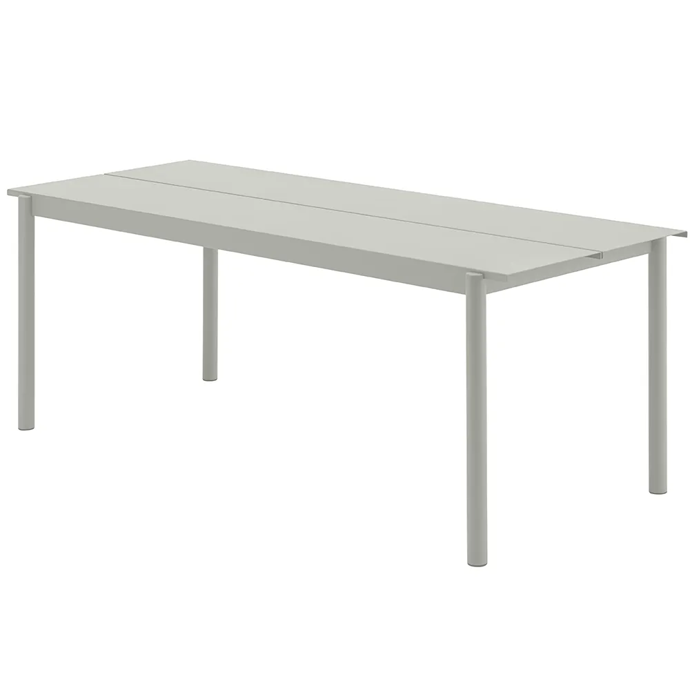 Muuto, Linear Steel Spisebord 200X75 cm Grey