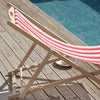 Dingla strandstol Rød/Hvid