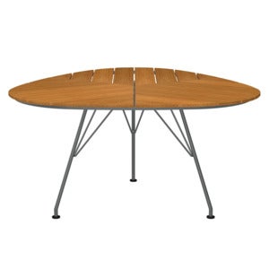 Leaf spisebord 146x146 cm aluminium/bambus