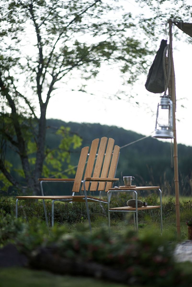 A3 Fodskammel Olieret Eg Grythyttan Stålmöbler