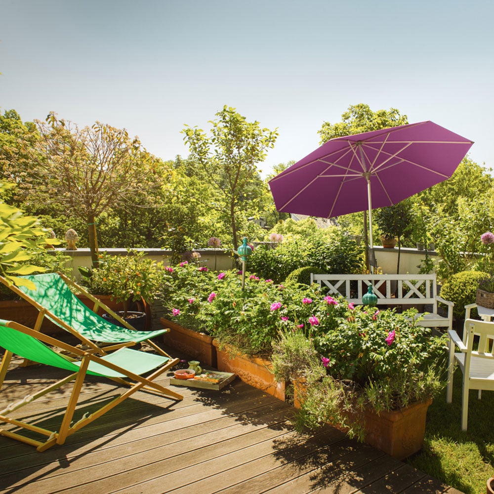 Alu-twist parasoll 330 cm #151 ash 