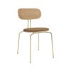Curious Spisestol Eg/Messing Caramel