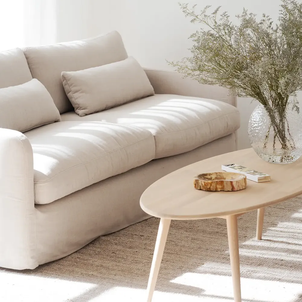 Peyton sofa 3-personers stof Ursula beige