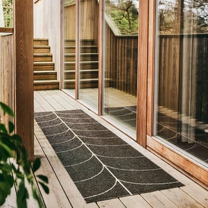 Vævet Tæppe Leif Dark Brown 70x180 cm